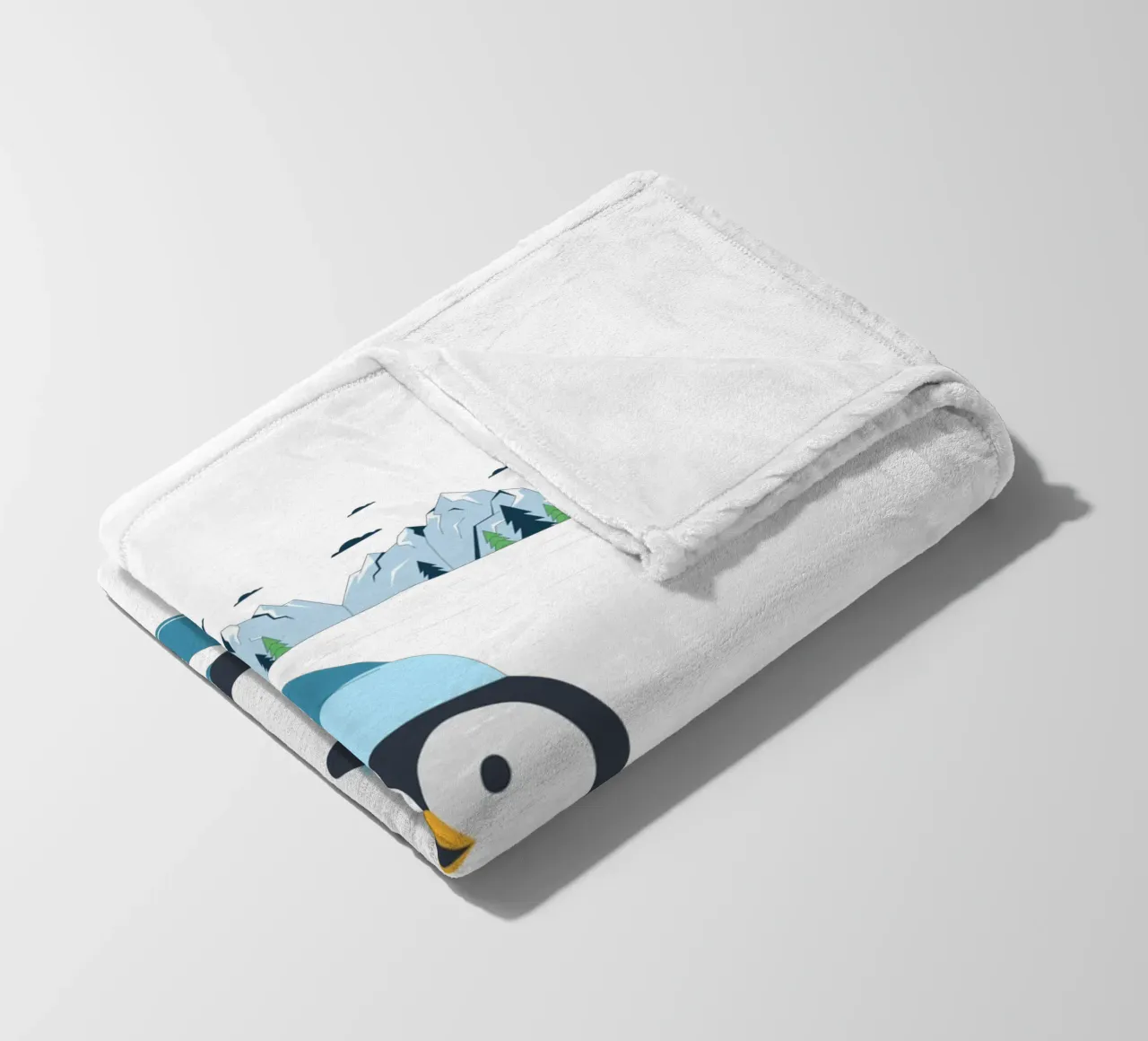 Sciare i pinguini coperta in pile da FABOArt