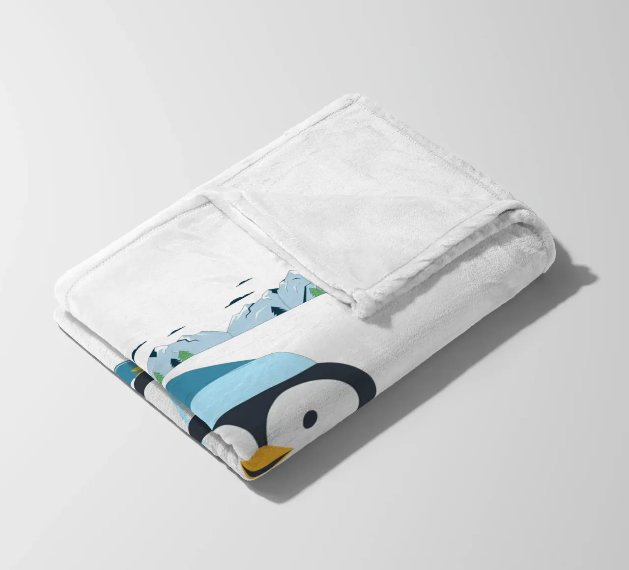 Sciare i pinguini coperta in pile da FABOArt