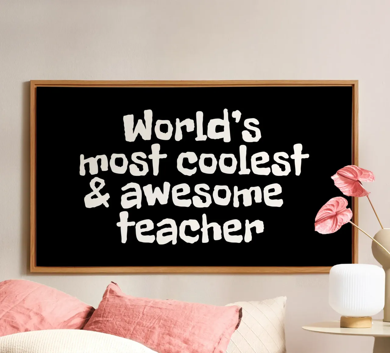 World's most coolest and awesome teacher alluminio dibond da happieeagle