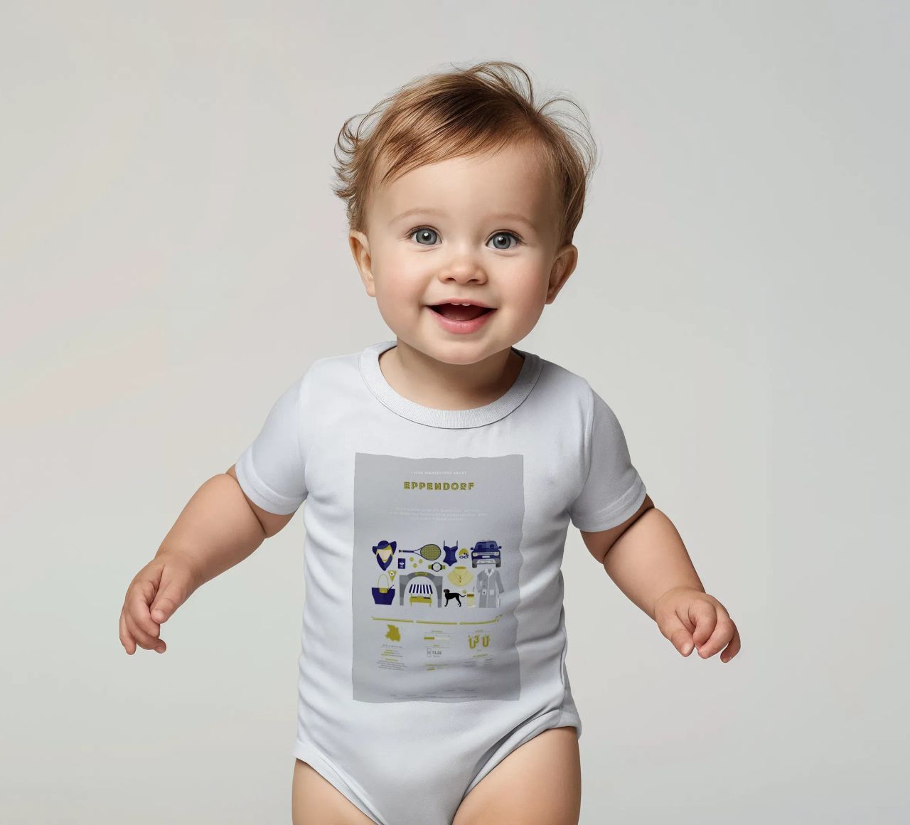 Eppendorf body neonato maniche corte da Bureau Bald GmbH