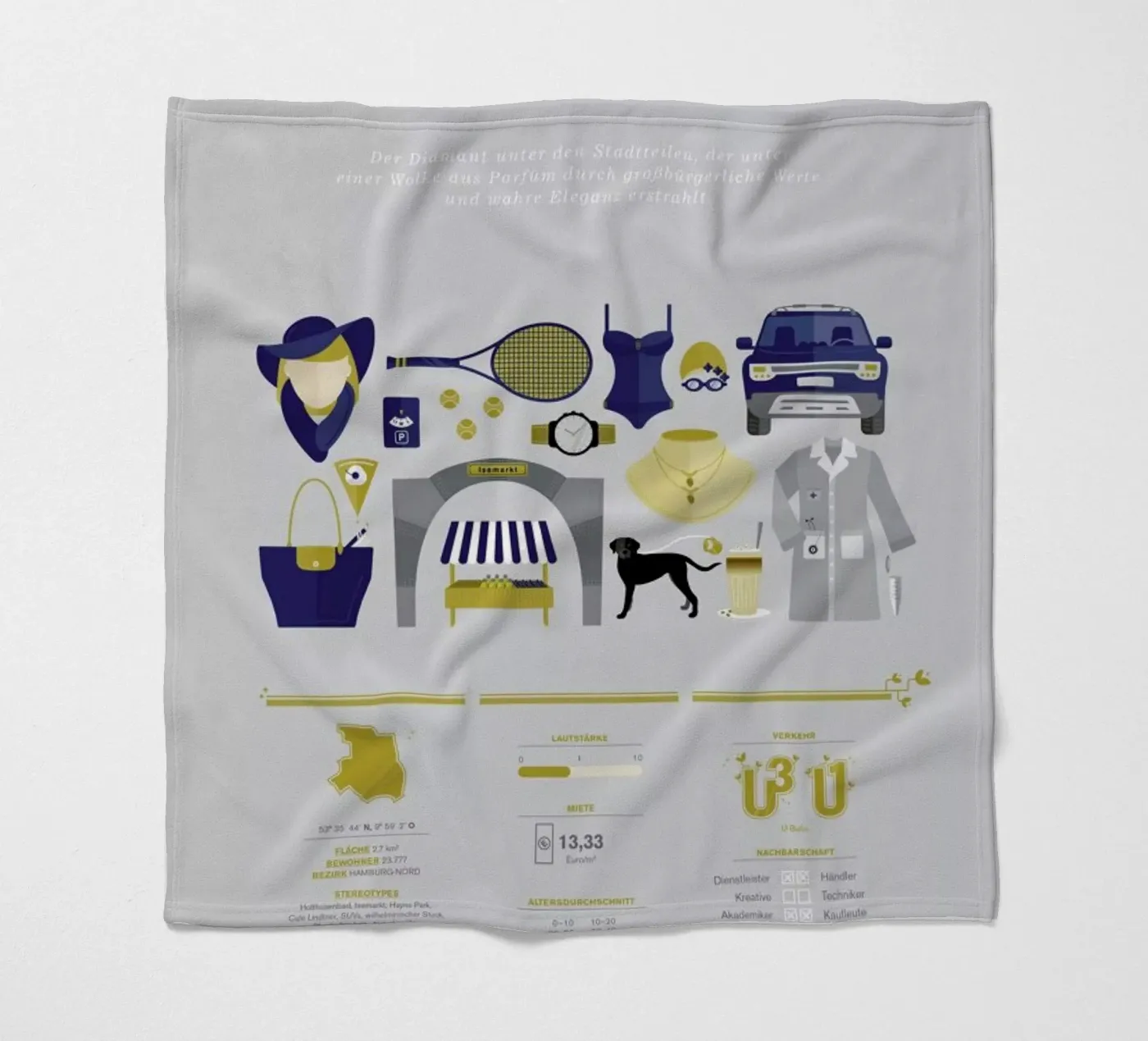 Eppendorf fleecedeken van Bureau Bald GmbH