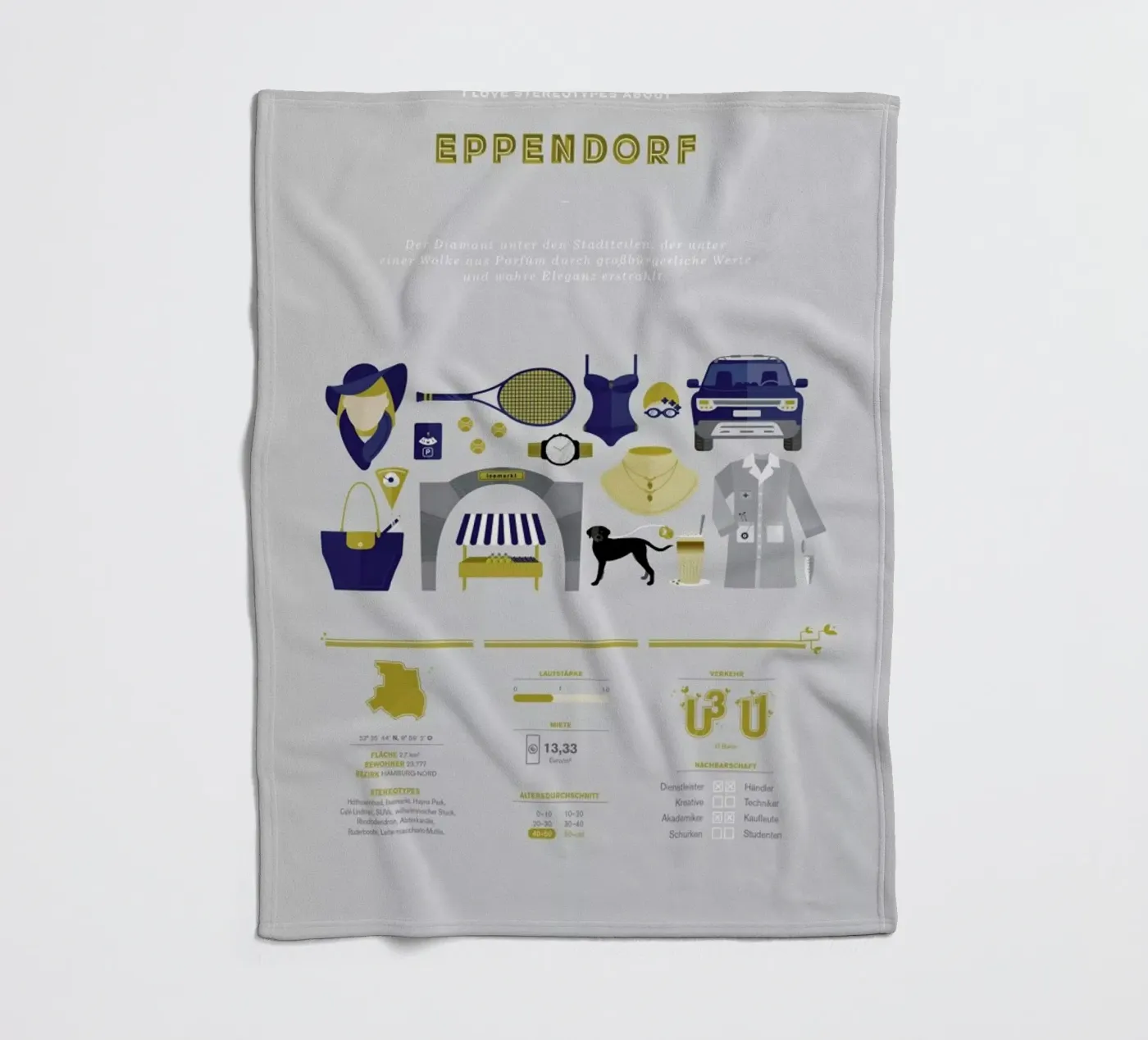 Eppendorf Fleecedecke von Bureau Bald GmbH