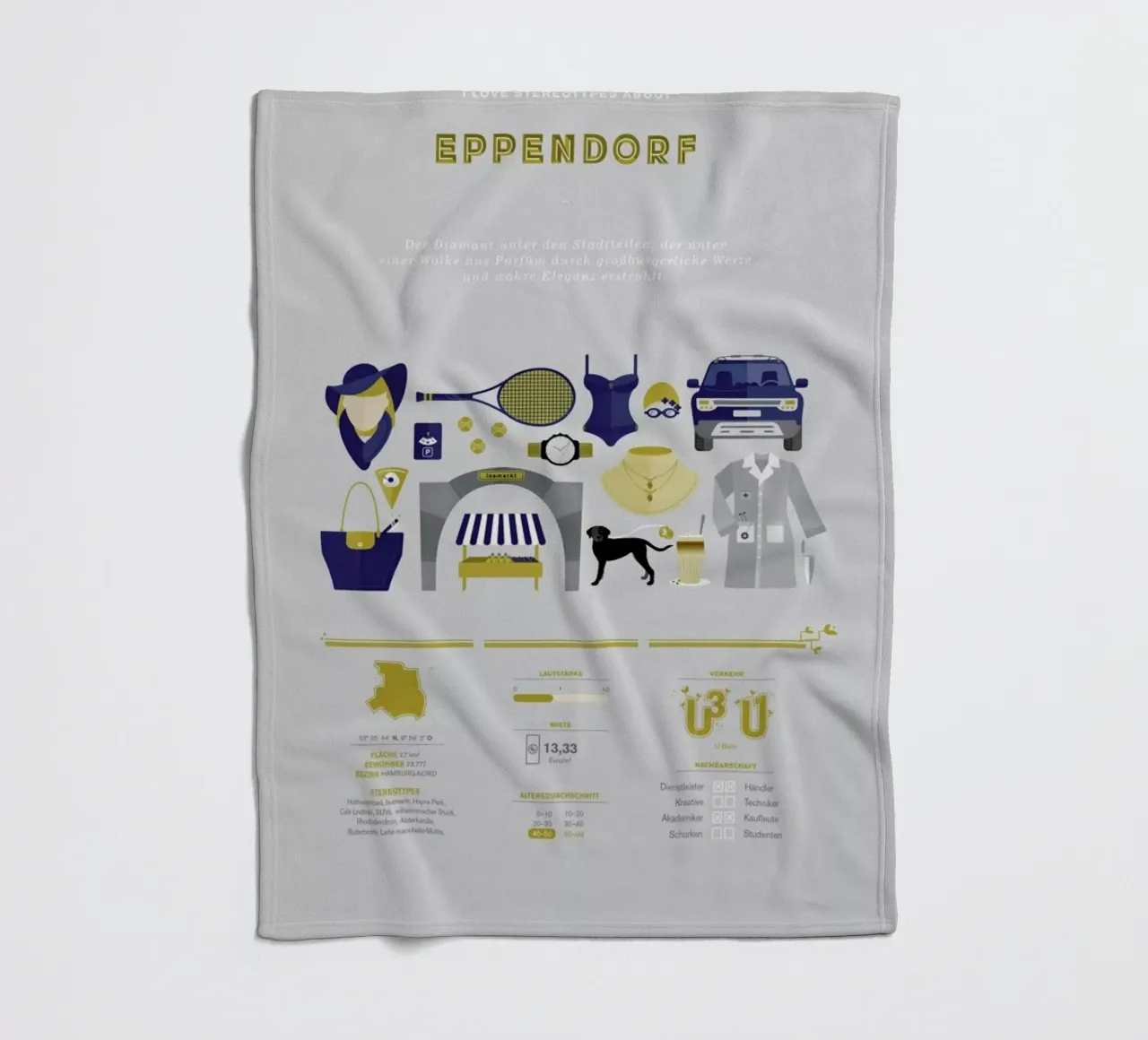 Eppendorf Fleecedecke von Bureau Bald GmbH