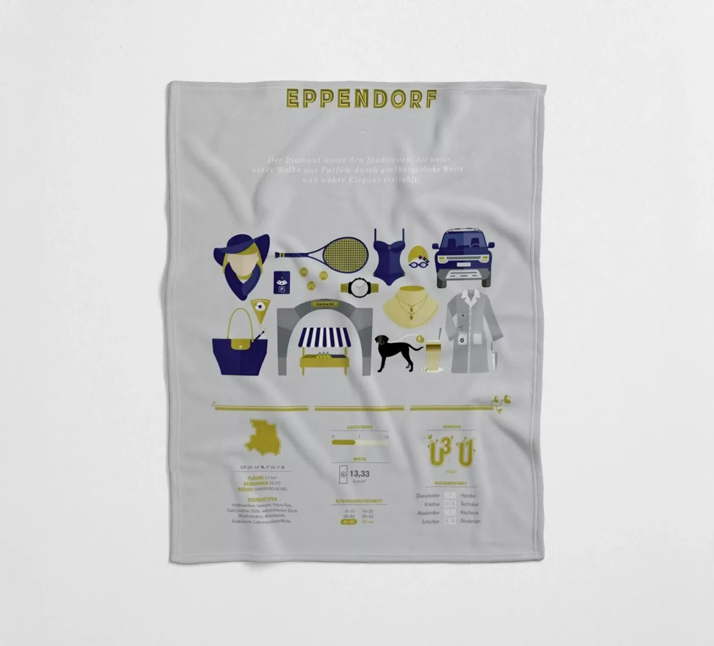 Eppendorf Fleecedecke von Bureau Bald GmbH