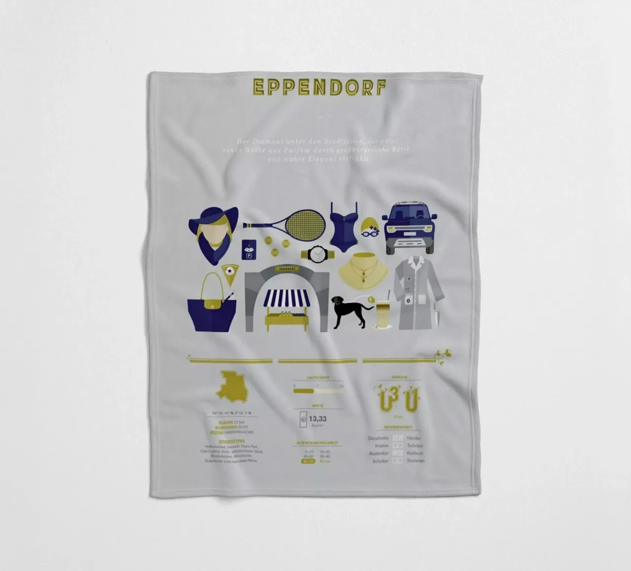 Eppendorf Fleecedecke von Bureau Bald GmbH