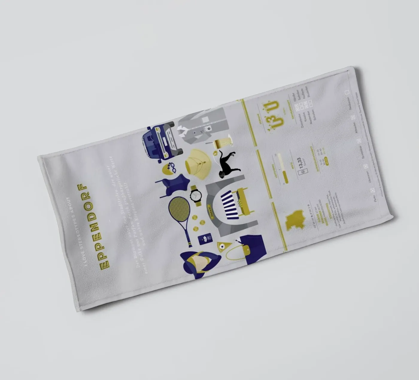 Eppendorf badhanddoek van Bureau Bald GmbH