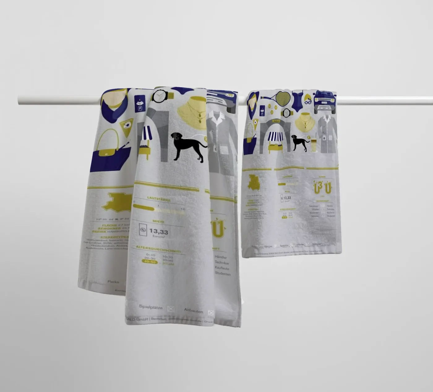 Eppendorf badhanddoek van Bureau Bald GmbH