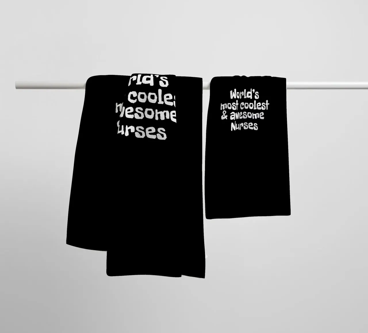 World's most coolest and awesome nurses asciugamano da bagno da happieeagle