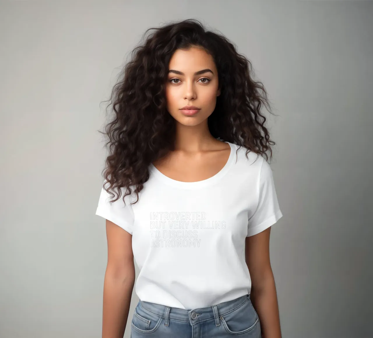 Introverted but very willing to discuss astronomy t-shirt da donna da happieeagle