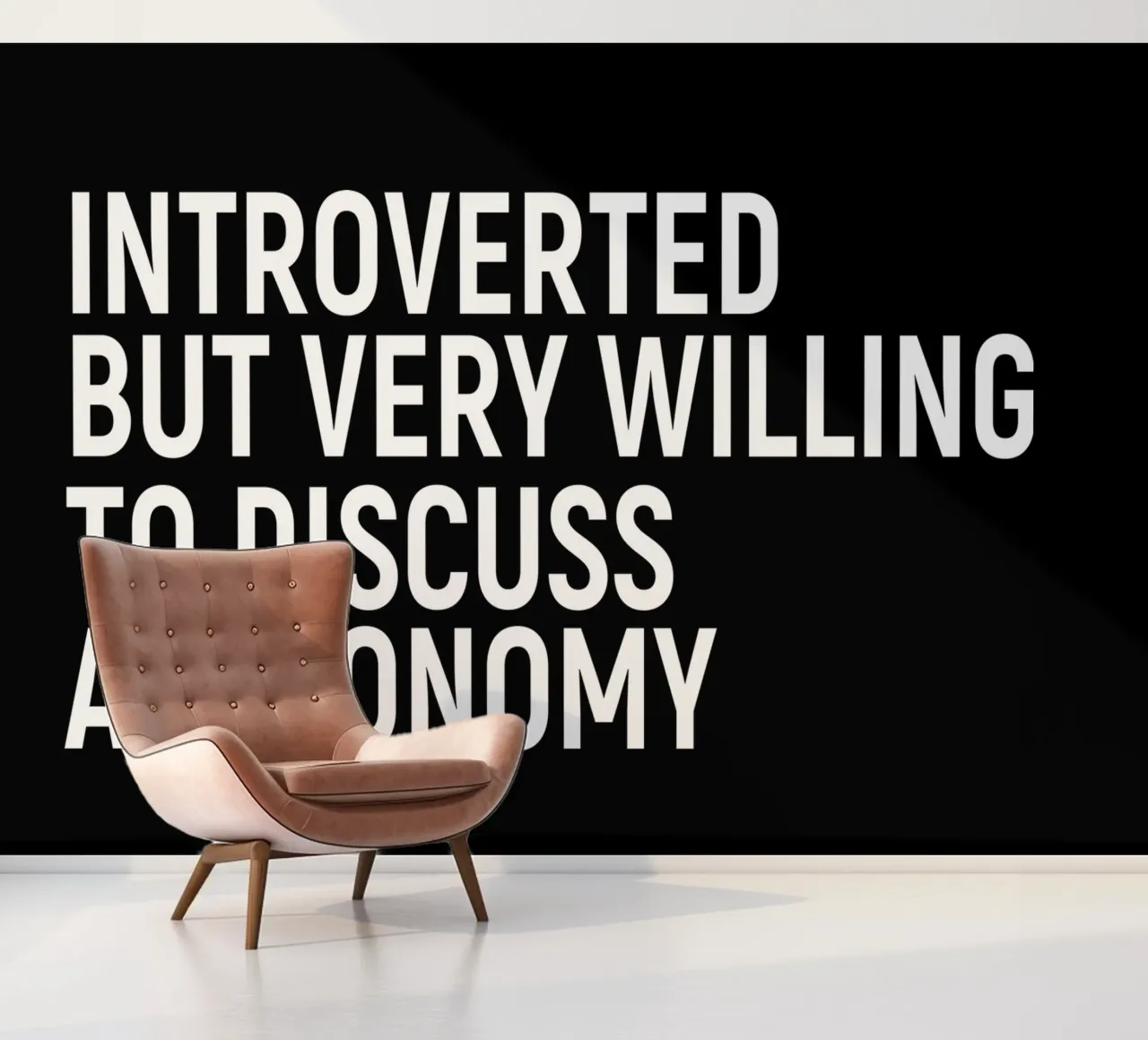 Introverted but very willing to discuss astronomy papel para pared de happieeagle