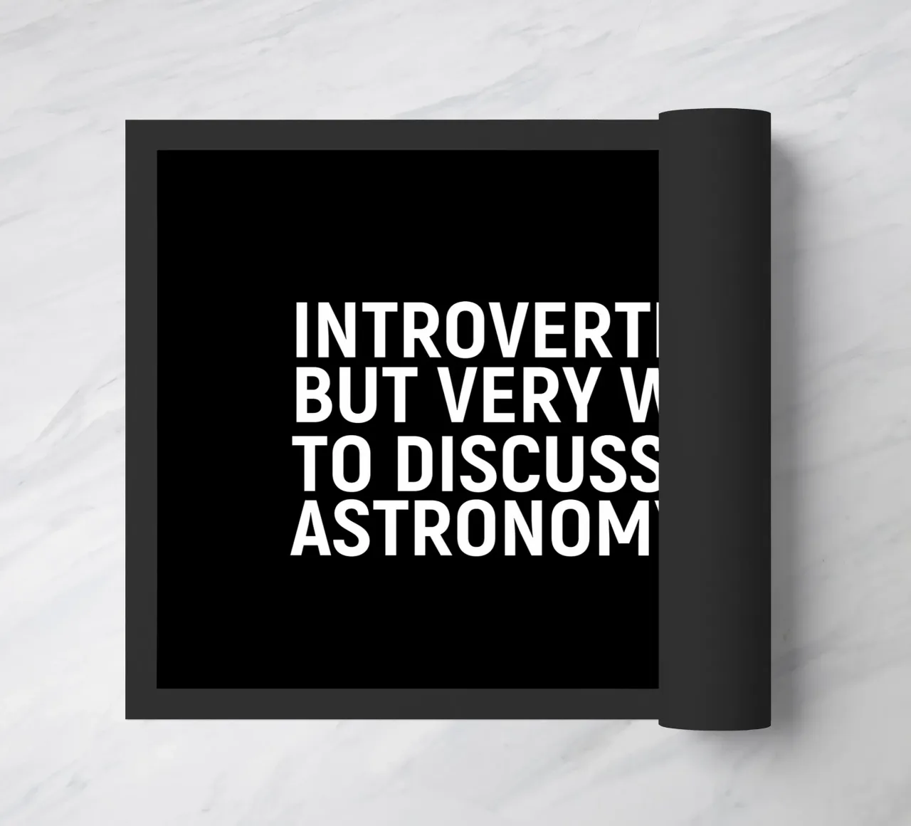 Introverted but very willing to discuss astronomy deurmat van happieeagle