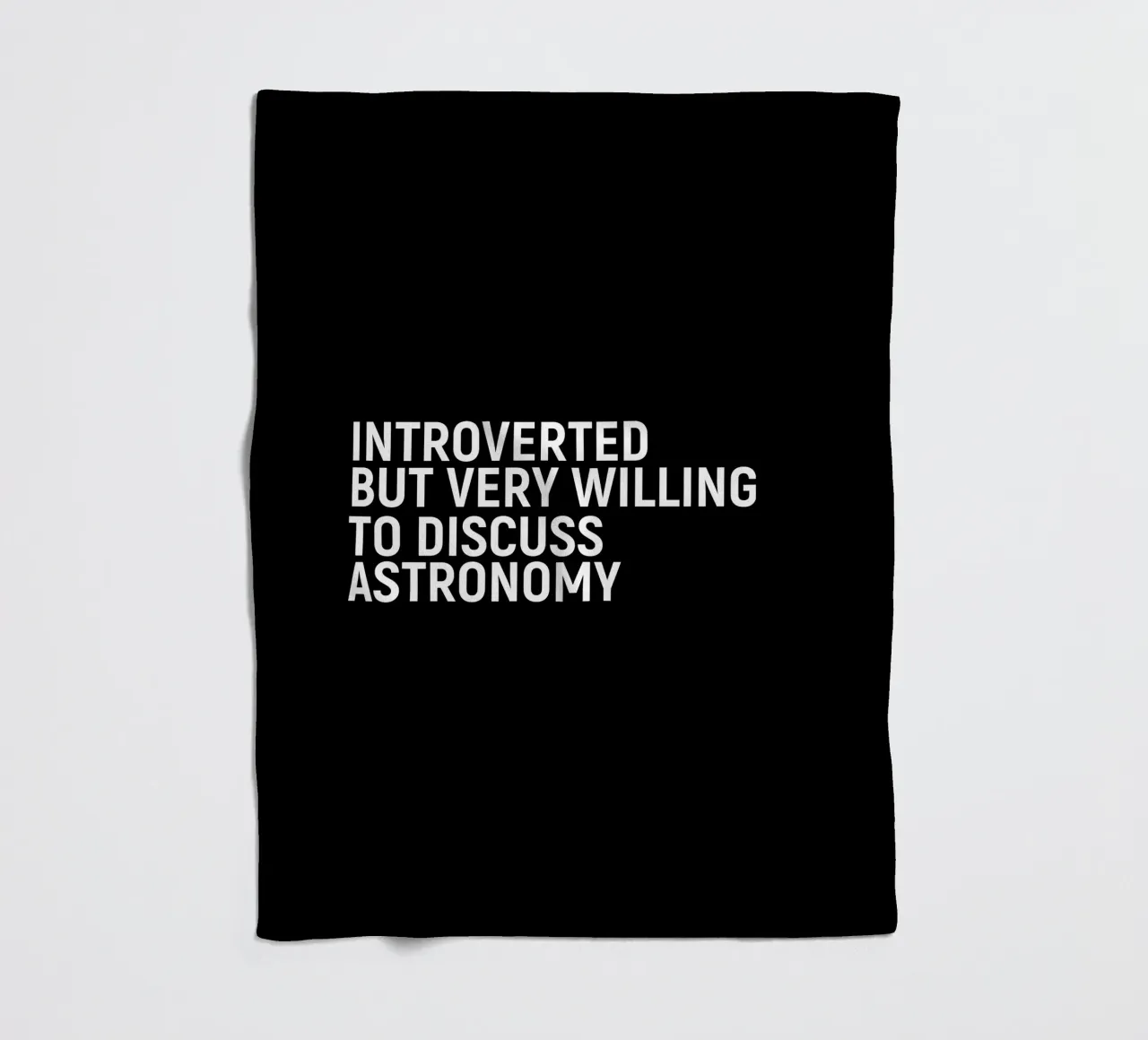 Introverted but very willing to discuss astronomy Fleecedecke von happieeagle