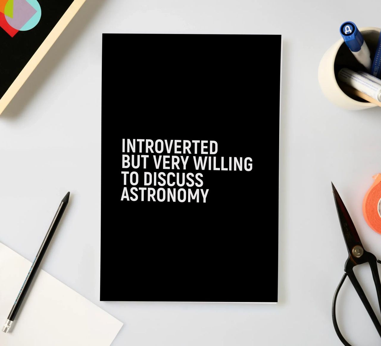 Introverted but very willing to discuss astronomy notebook by happieeagle