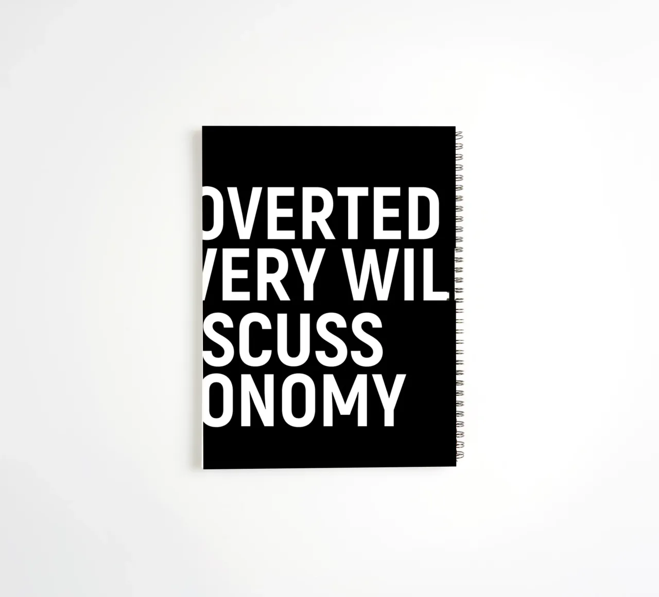 Introverted but very willing to discuss astronomy spiral notebook by happieeagle