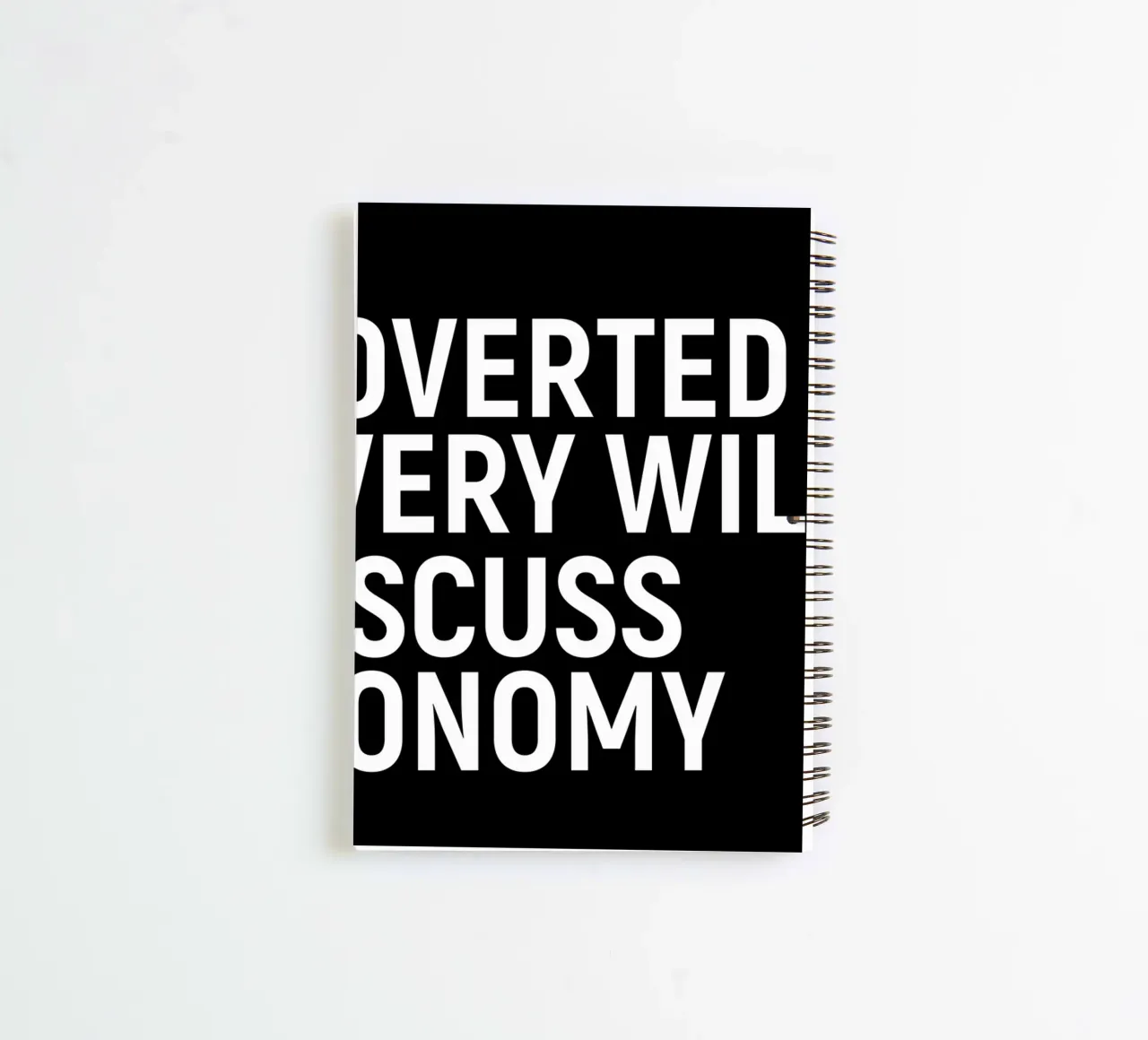 Introverted but very willing to discuss astronomy spiral notebook by happieeagle