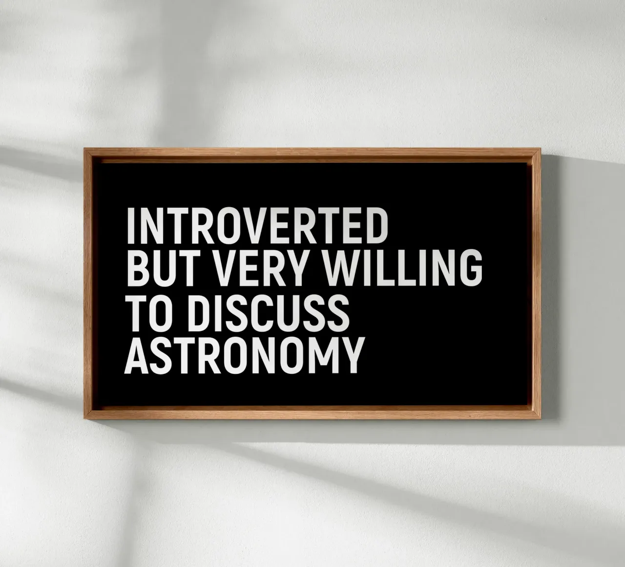 Introverted but very willing to discuss astronomy Leinwand von happieeagle