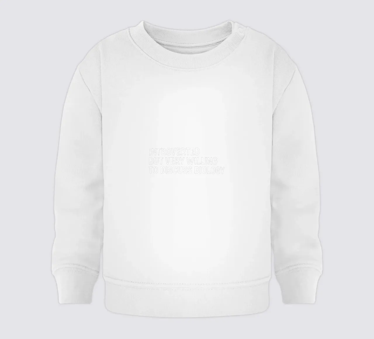 Introverted but very willing to discuss biology felpa neonato da happieeagle