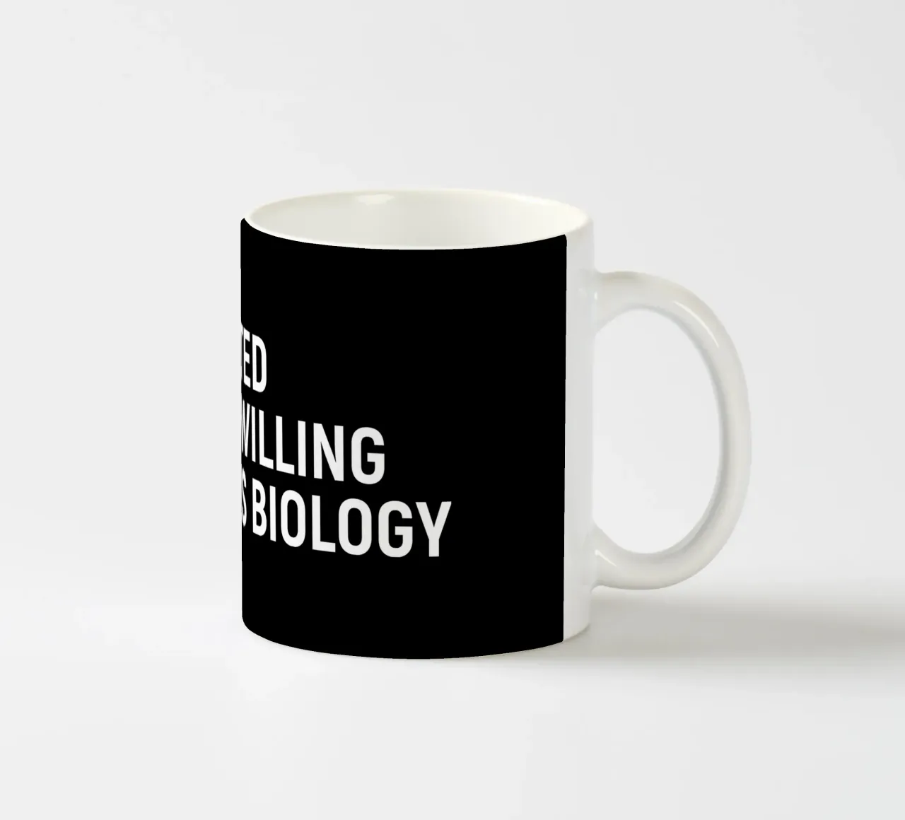 Introverted but very willing to discuss biology tazza in ceramica da happieeagle