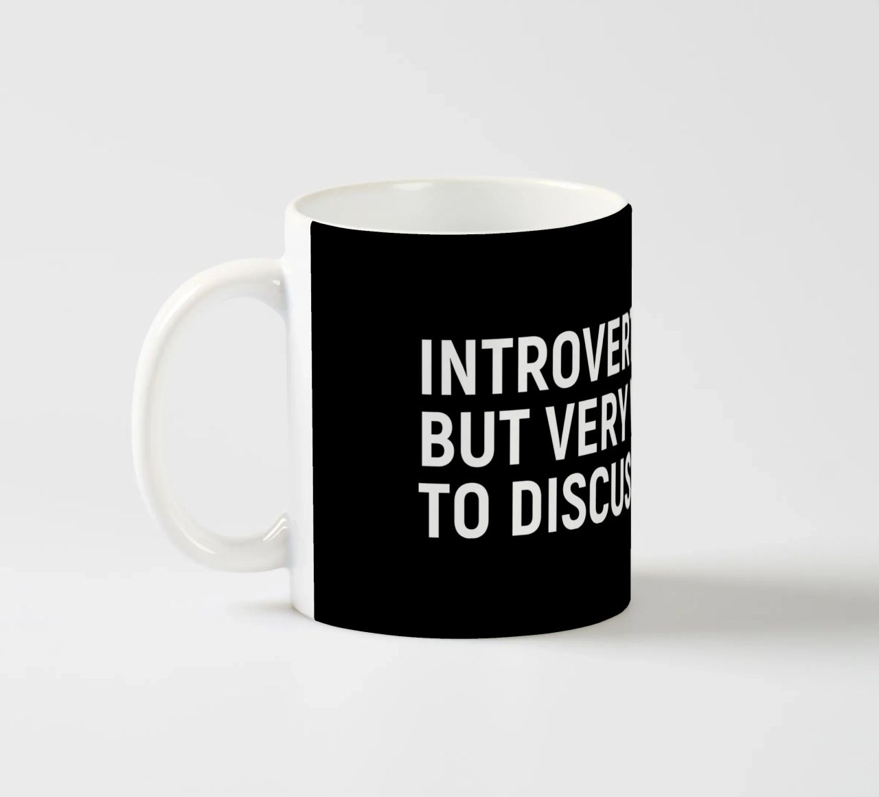 Introverted but very willing to discuss biology tazza in ceramica da happieeagle