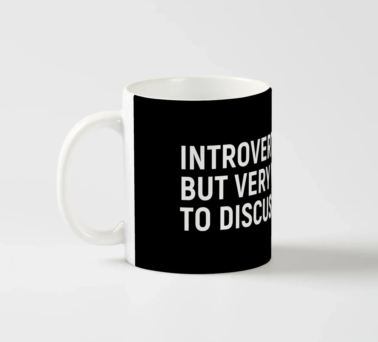 Introverted but very willing to discuss biology tazza in ceramica da happieeagle