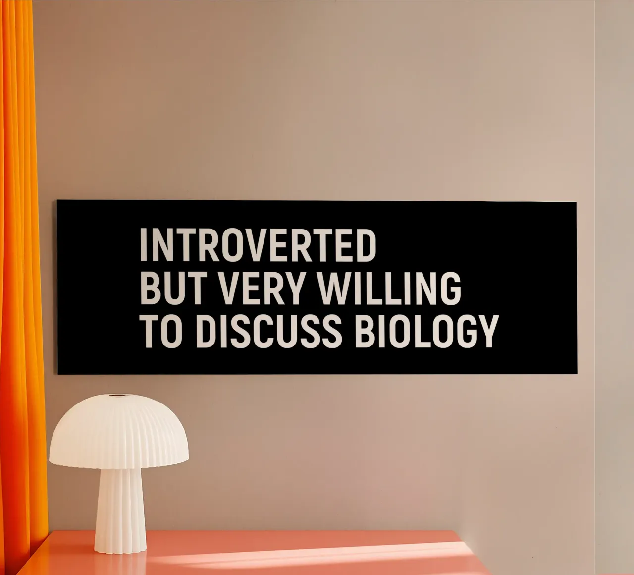 Introverted but very willing to discuss biology alluminio dibond da happieeagle