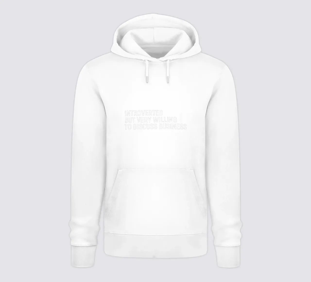 Introverted but very willing to discuss business Hoodie von happieeagle