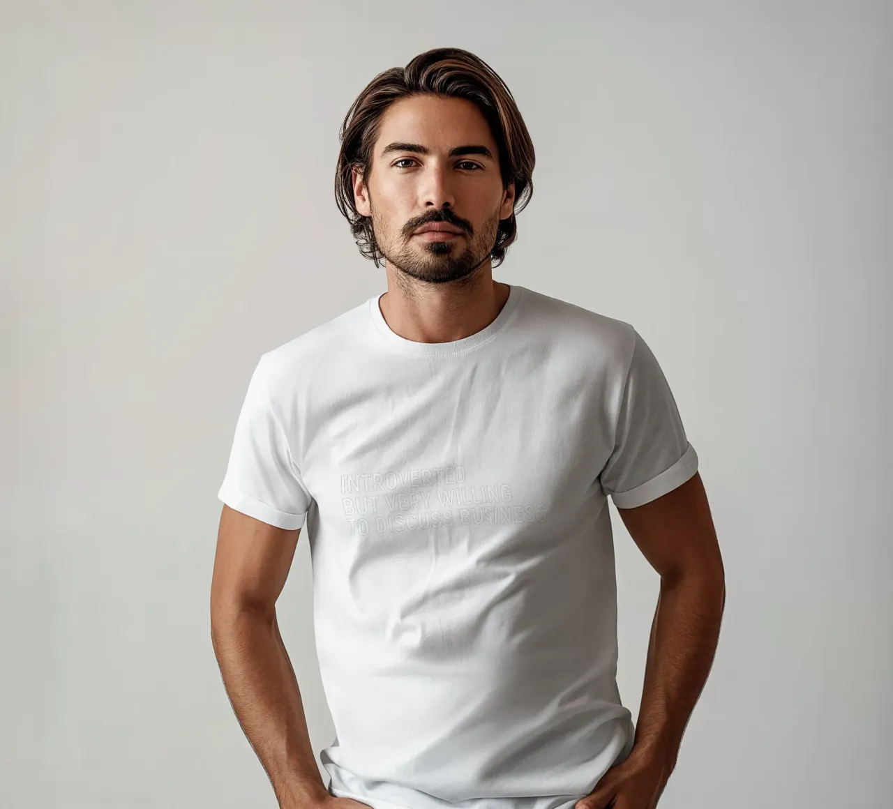 Introverted but very willing to discuss business t-shirt da happieeagle