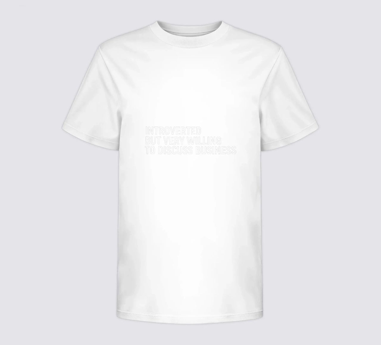 Introverted but very willing to discuss business t-shirt bambini da happieeagle