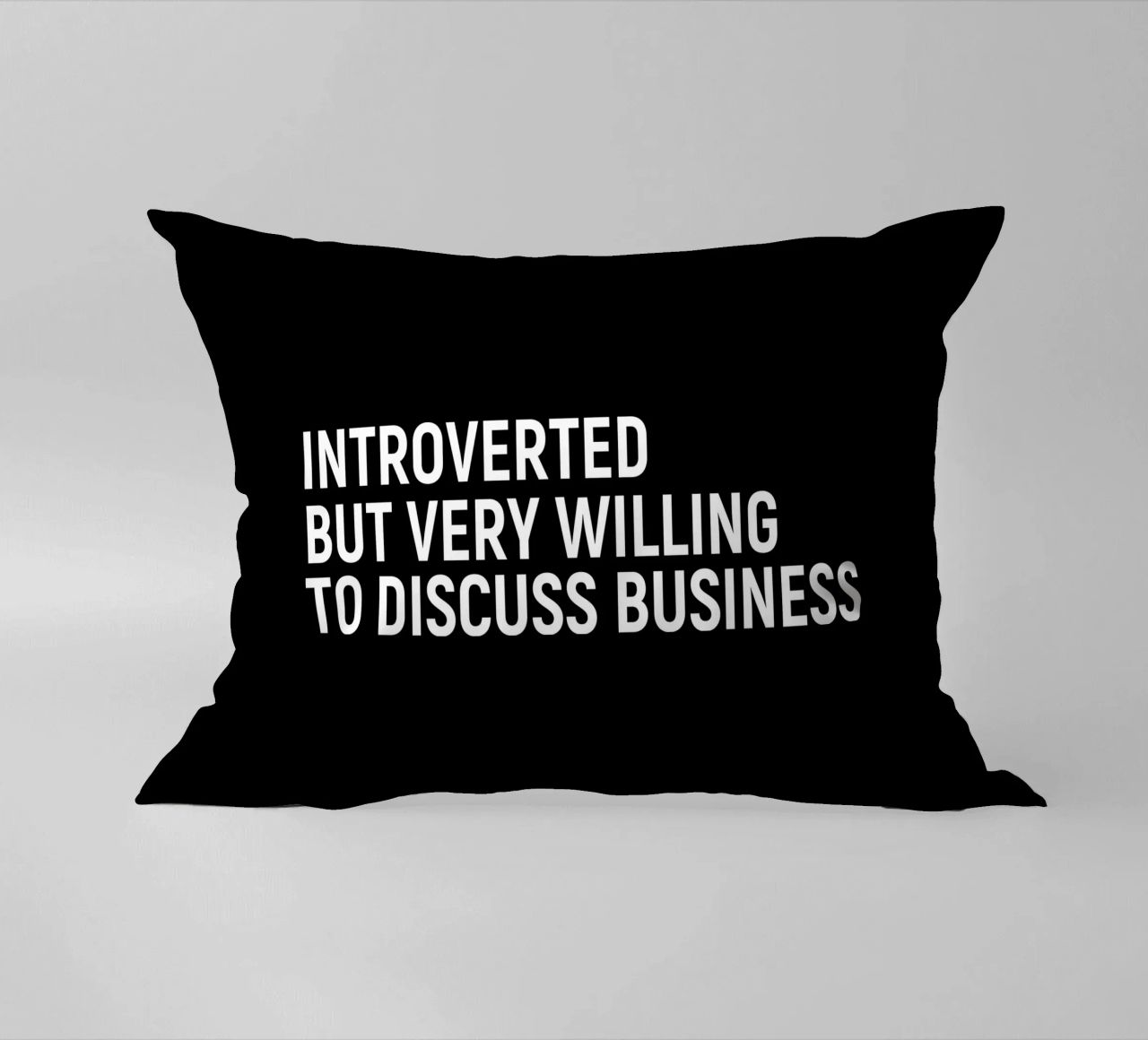 Introverted but very willing to discuss business cuscino da happieeagle