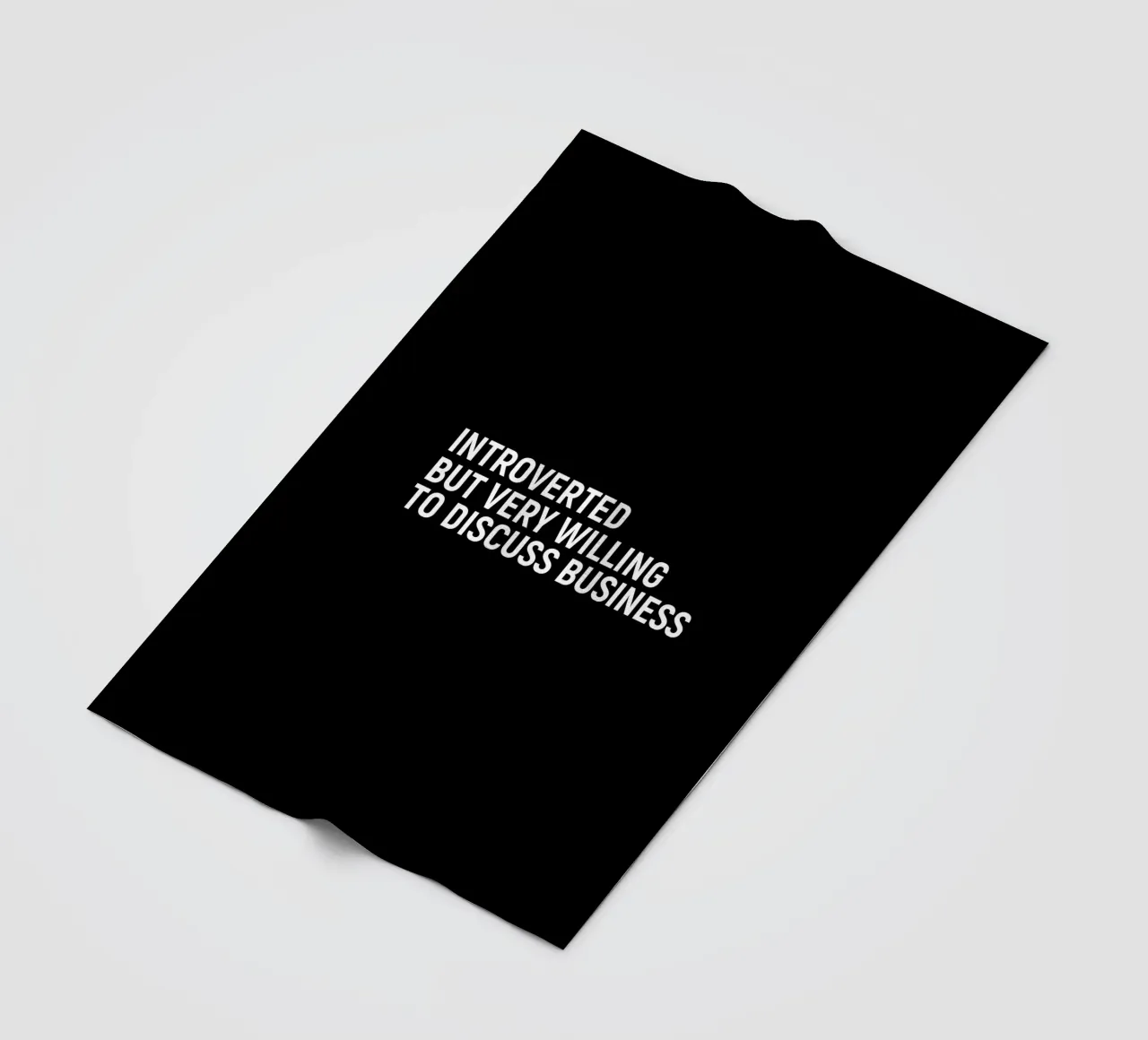 Introverted but very willing to discuss business coperta in pile da happieeagle