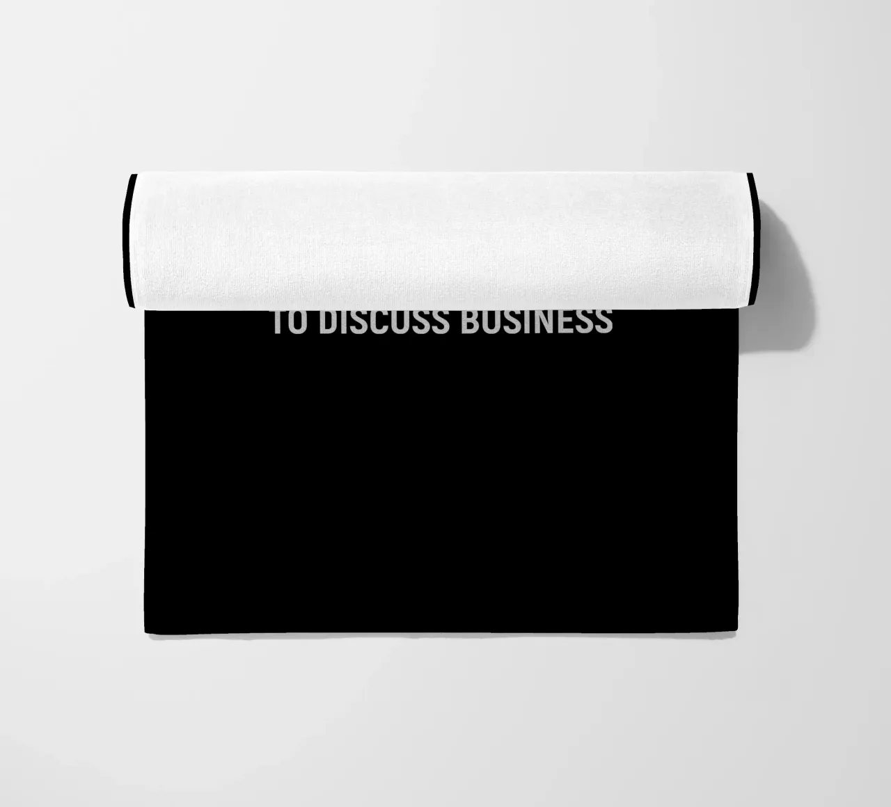 Introverted but very willing to discuss business Strandtuch von happieeagle