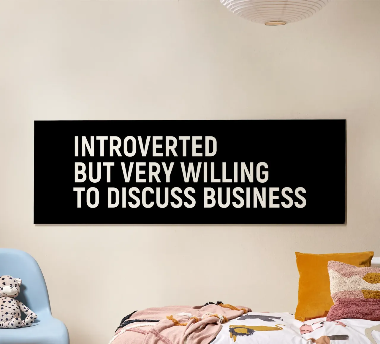 Introverted but very willing to discuss business poster da happieeagle