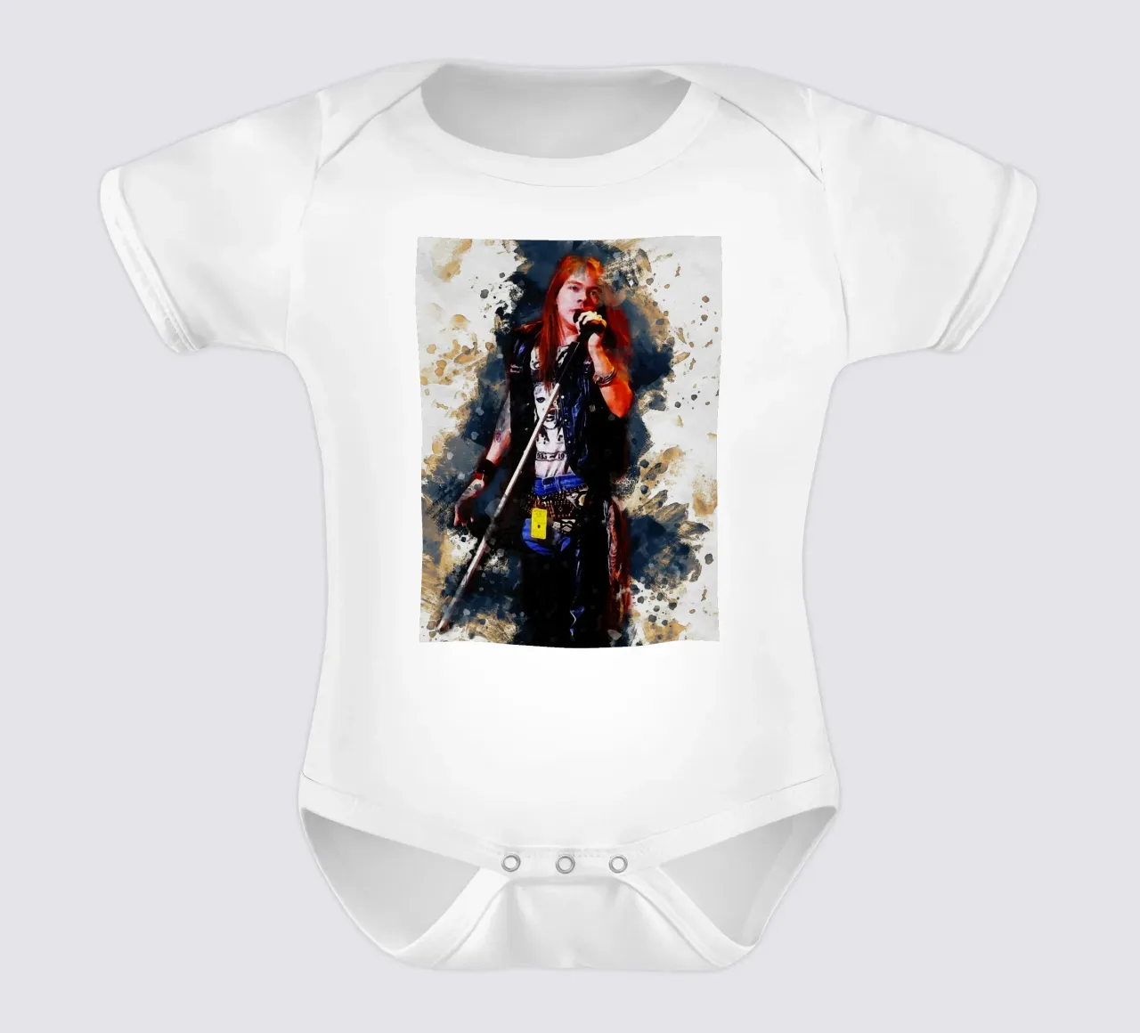 Macchia di rose Portrait axl body neonato maniche corte da Gunawan Rb