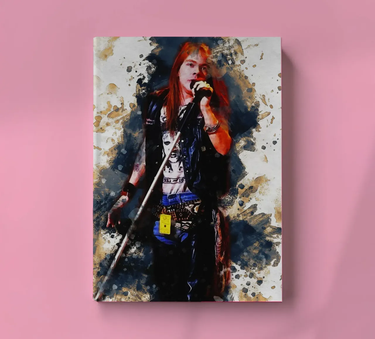 Smudge of Portrait axl roses notebook by Gunawan Rb