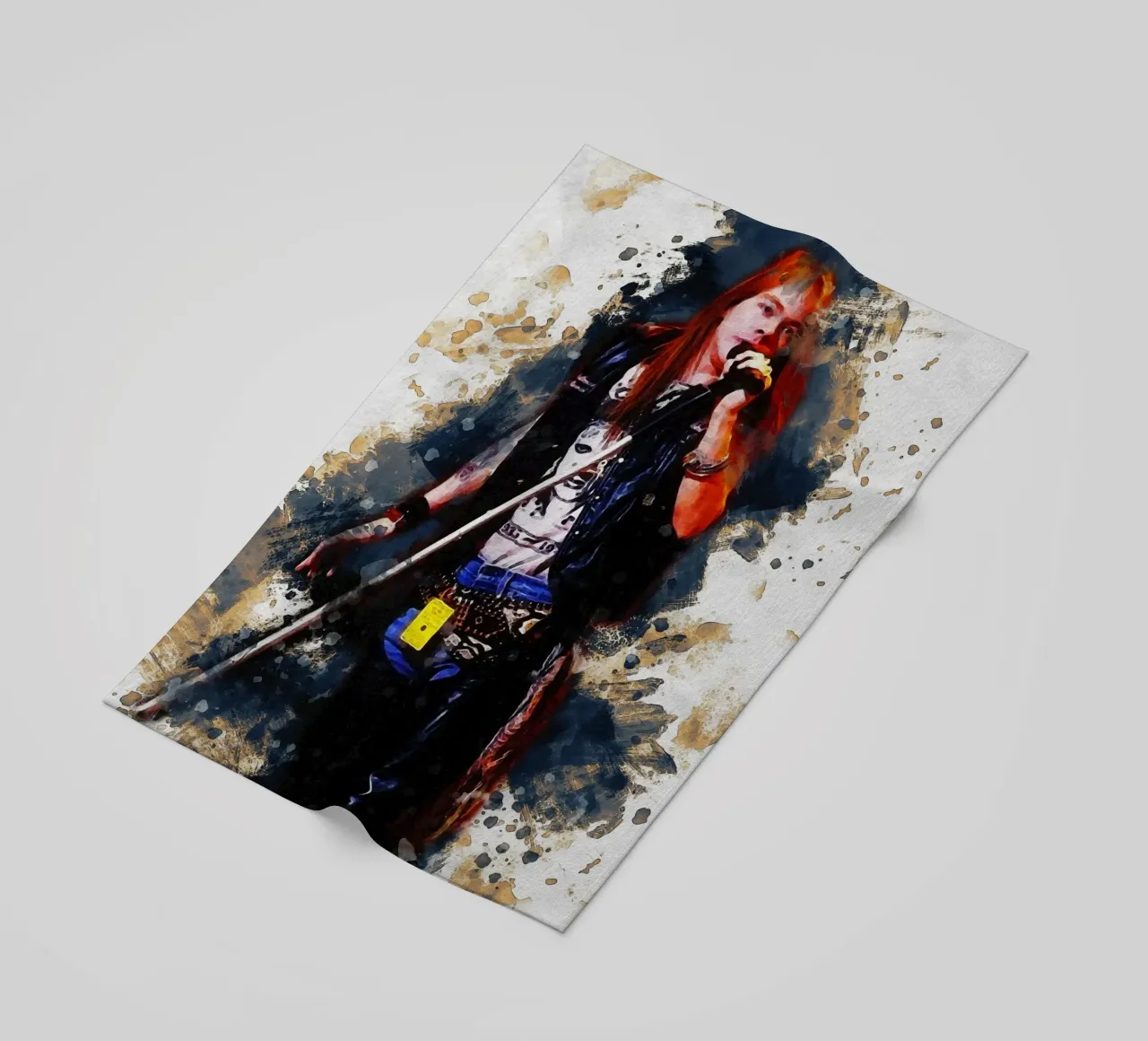 Macchia di rose Portrait axl telo mare da Gunawan Rb