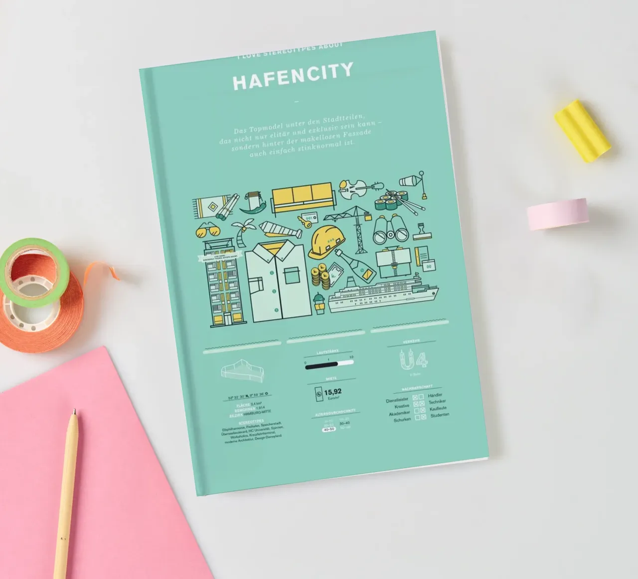 Hafencity notitieboek van Bureau Bald GmbH