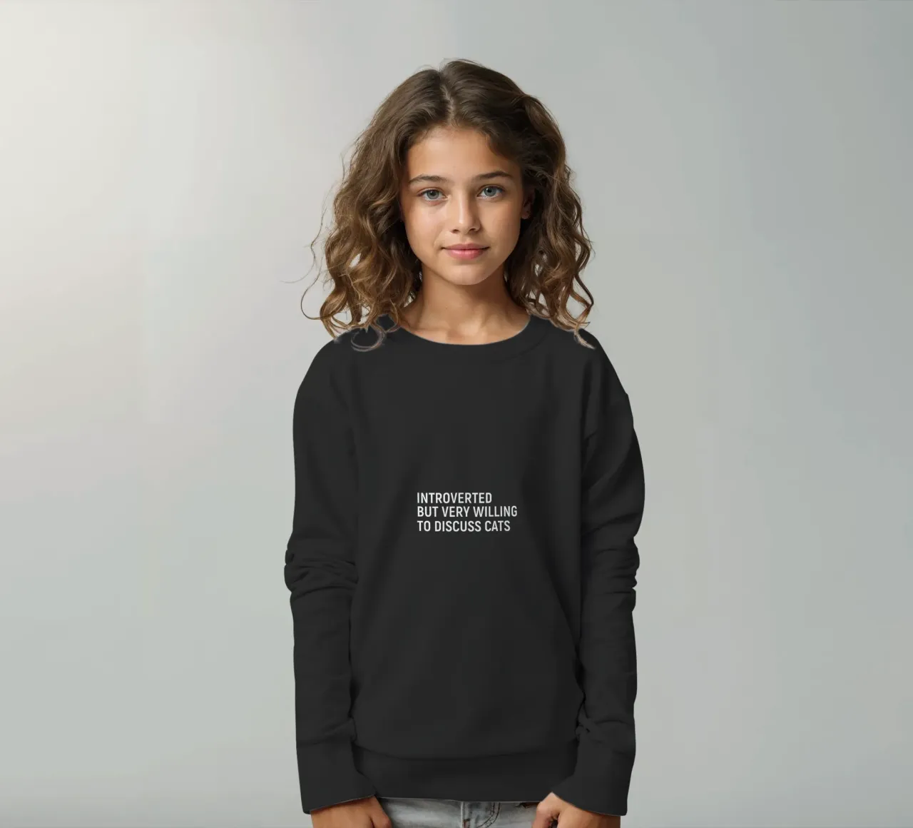 Introverted but very willing to discuss cats felpa bambino da happieeagle