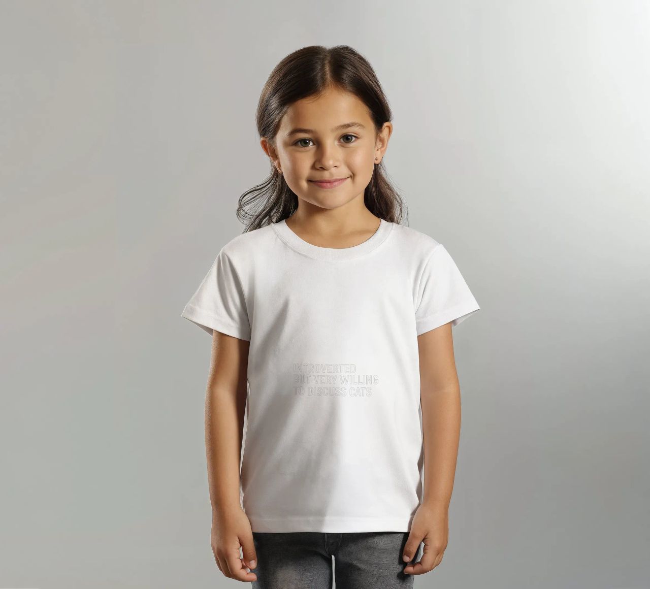 Introverted but very willing to discuss cats t-shirt bambini da happieeagle