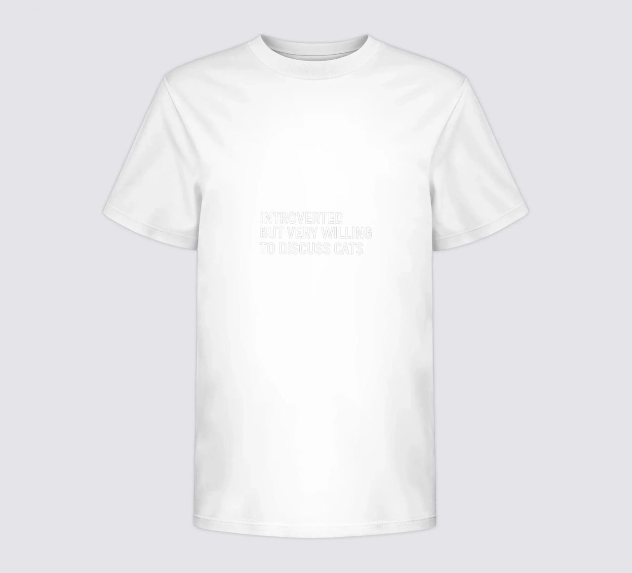 Introverted but very willing to discuss cats t-shirt bambini da happieeagle