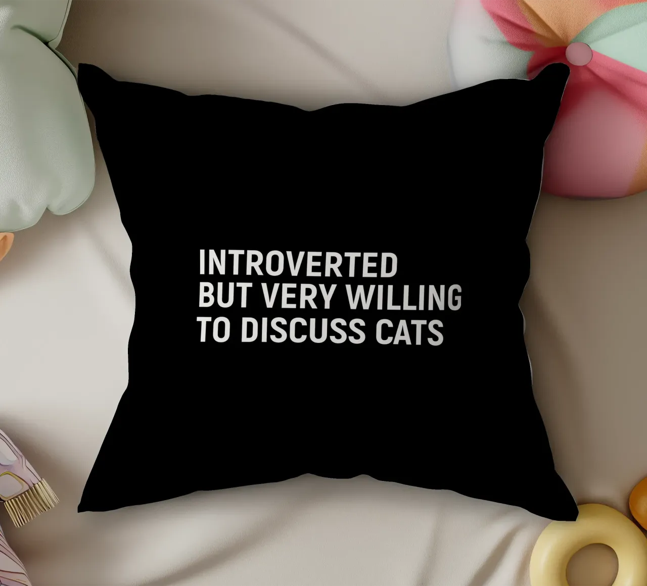 Introverted but very willing to discuss cats coussin de happieeagle