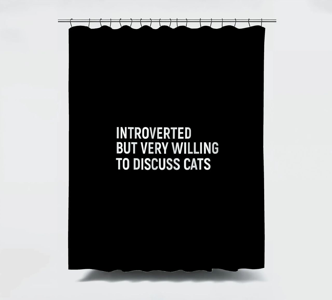 Introverted but very willing to discuss cats tenda da doccia da happieeagle