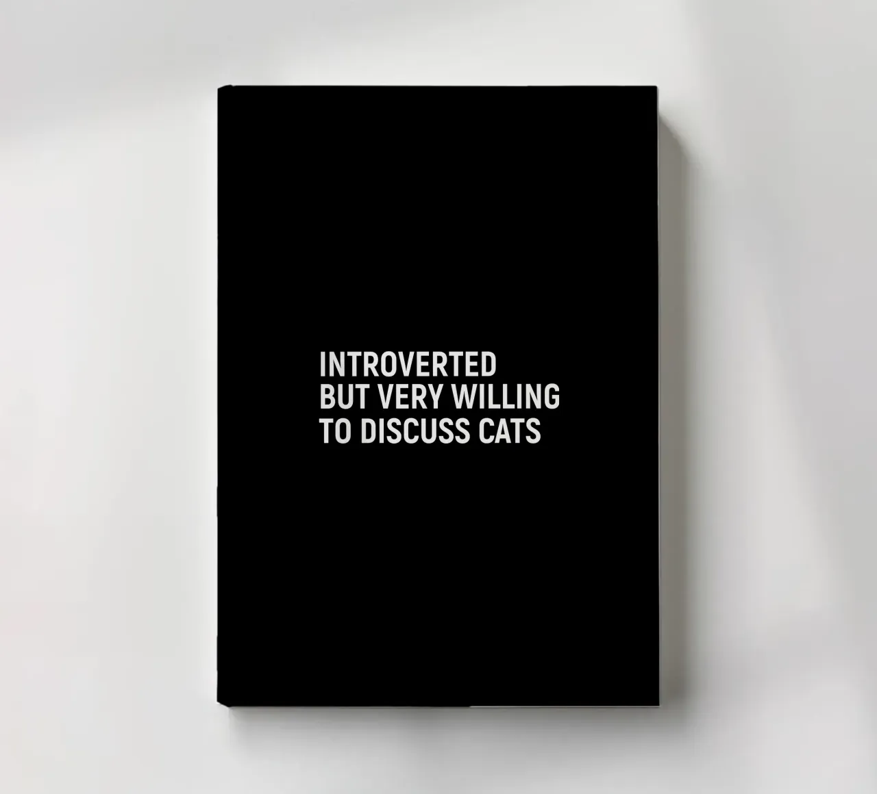 Introverted but very willing to discuss cats carnet de notes de happieeagle