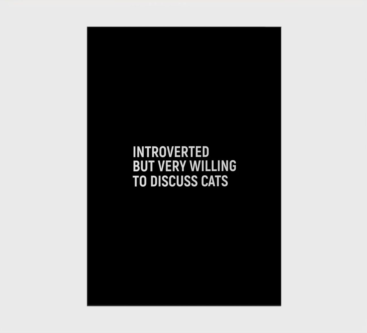 Introverted but very willing to discuss cats notebook by happieeagle