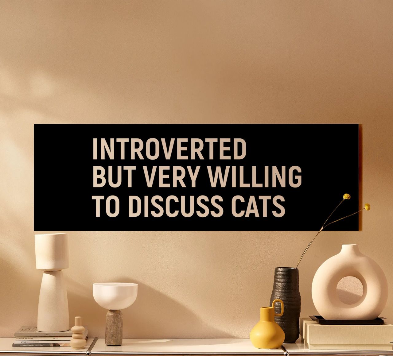Introverted but very willing to discuss cats plexiglass da happieeagle