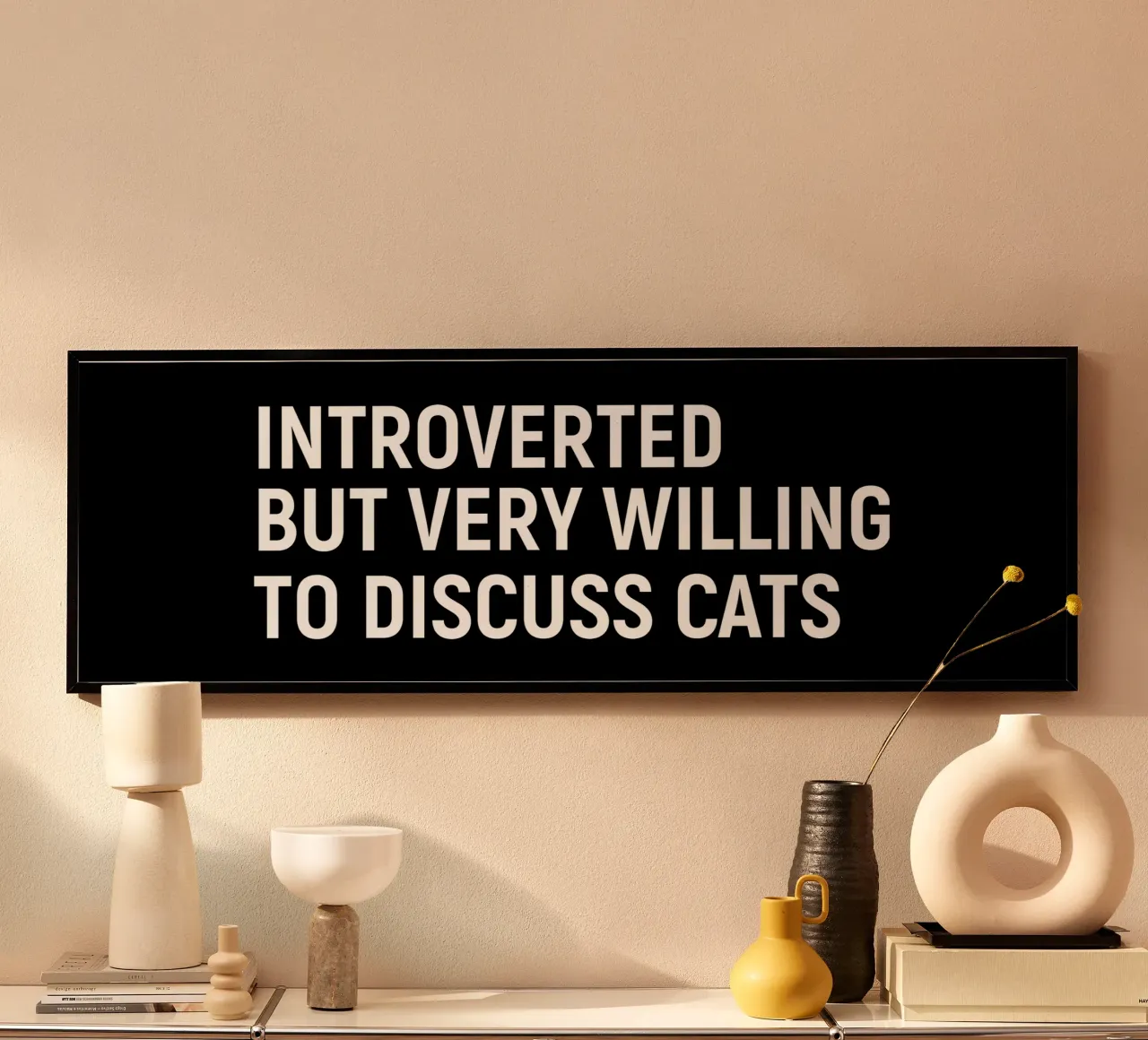 Introverted but very willing to discuss cats poster da happieeagle