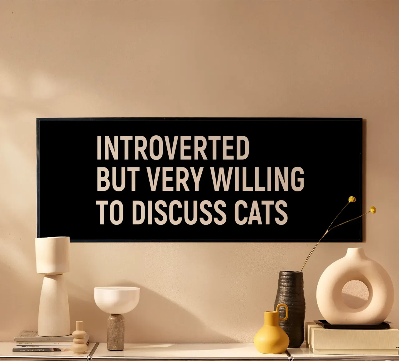 Introverted but very willing to discuss cats poster da happieeagle