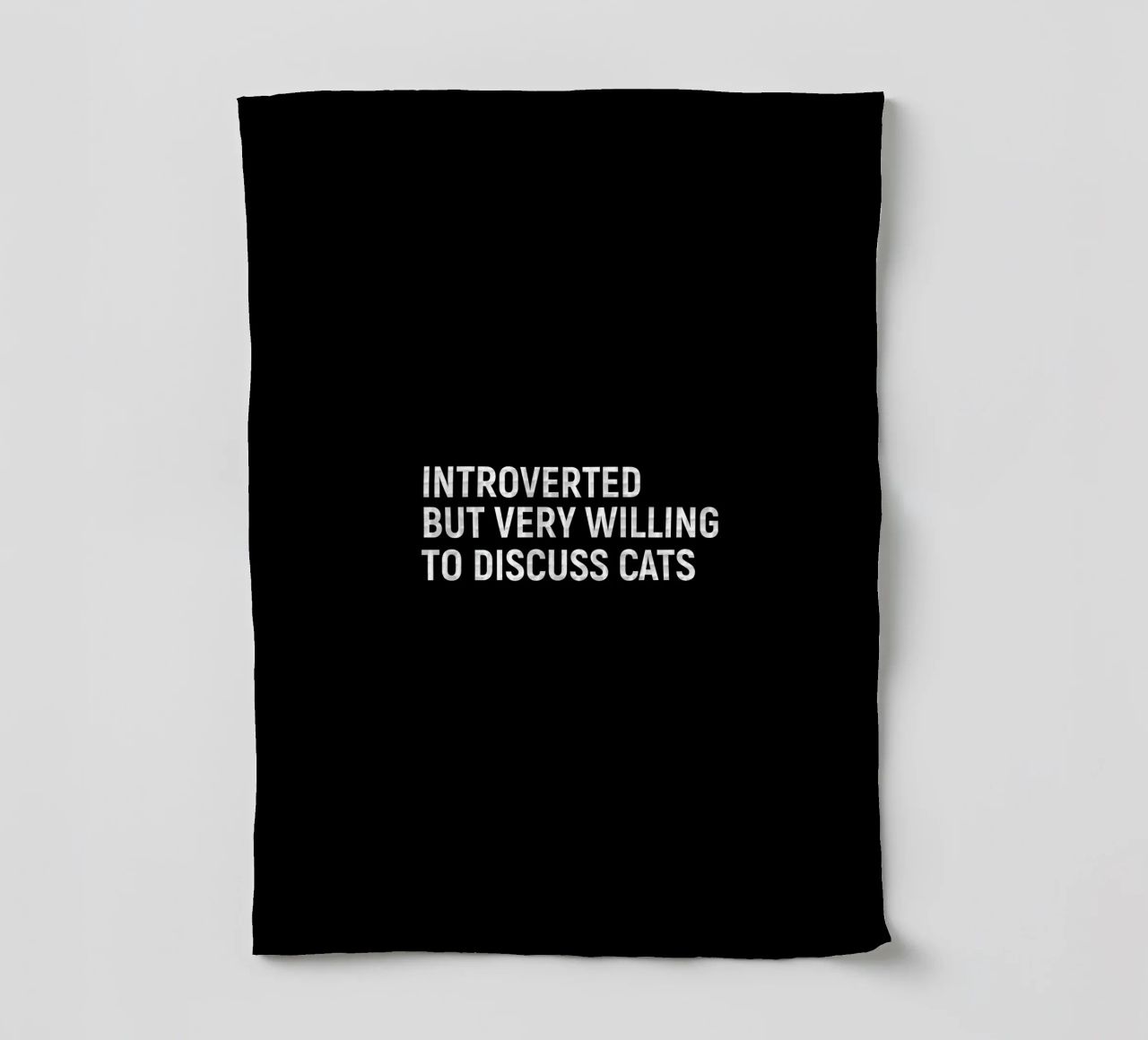 Introverted but very willing to discuss cats canovaccio da cucina da happieeagle