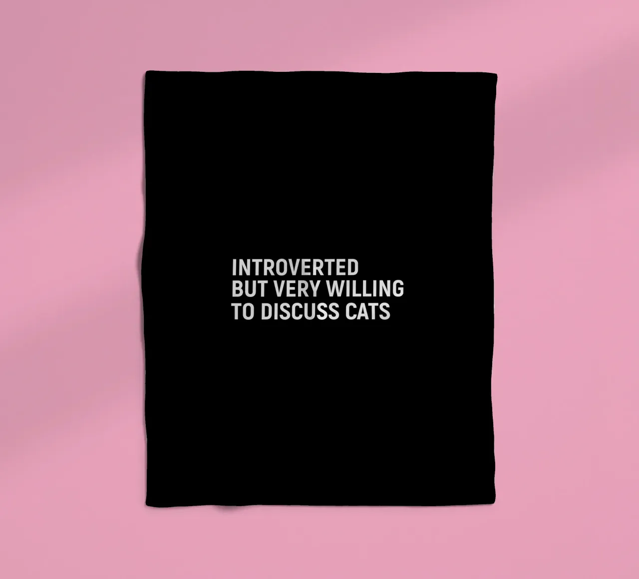 Introverted but very willing to discuss cats coperta in pile da happieeagle