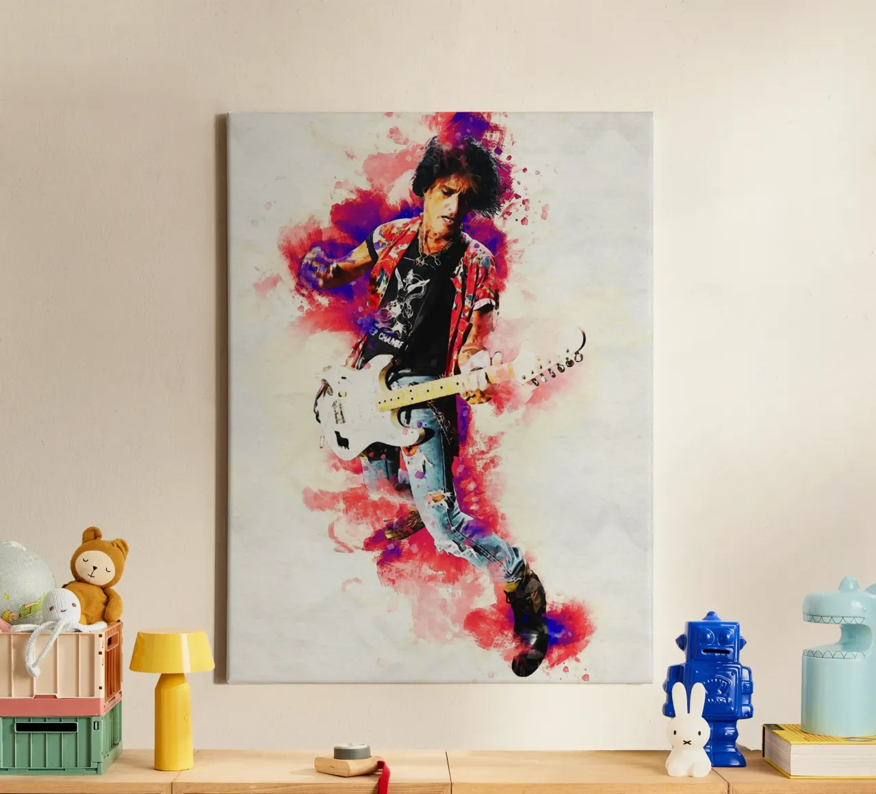 Sbaffo Joe Perry tela con Cornice a cassetta da Gunawan Rb