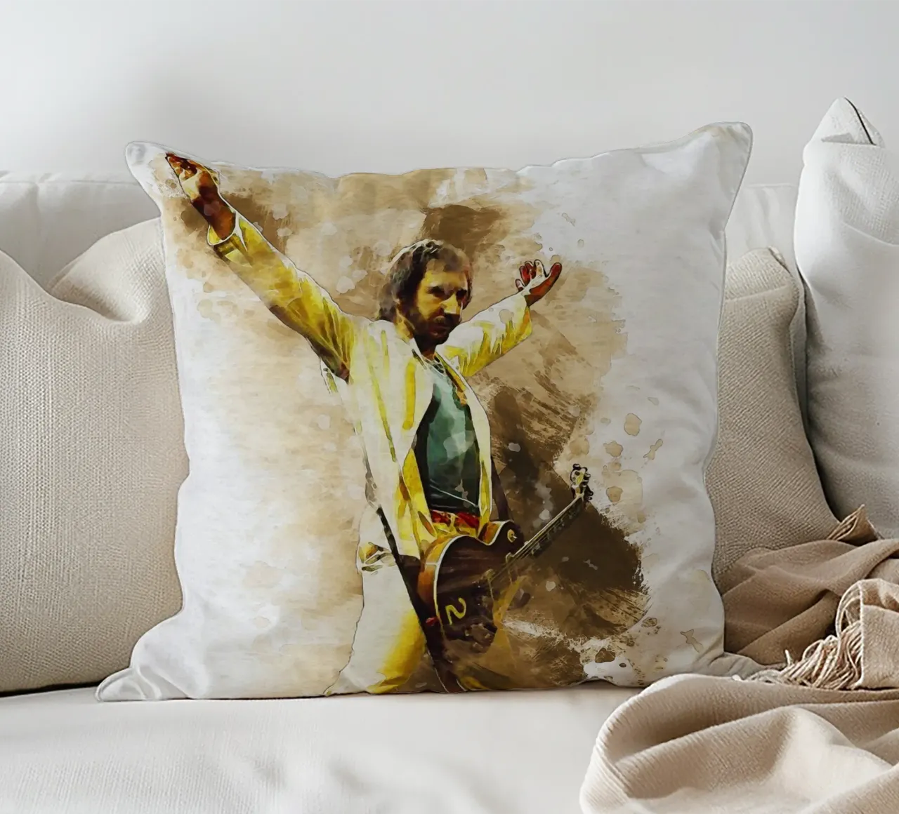 Sbaffo Pete Townshend cuscino da Gunawan Rb